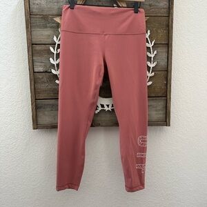 Lululemon Wunder Train Orange theory OTF Pink Athletic Leggings Ladies size‎ 12